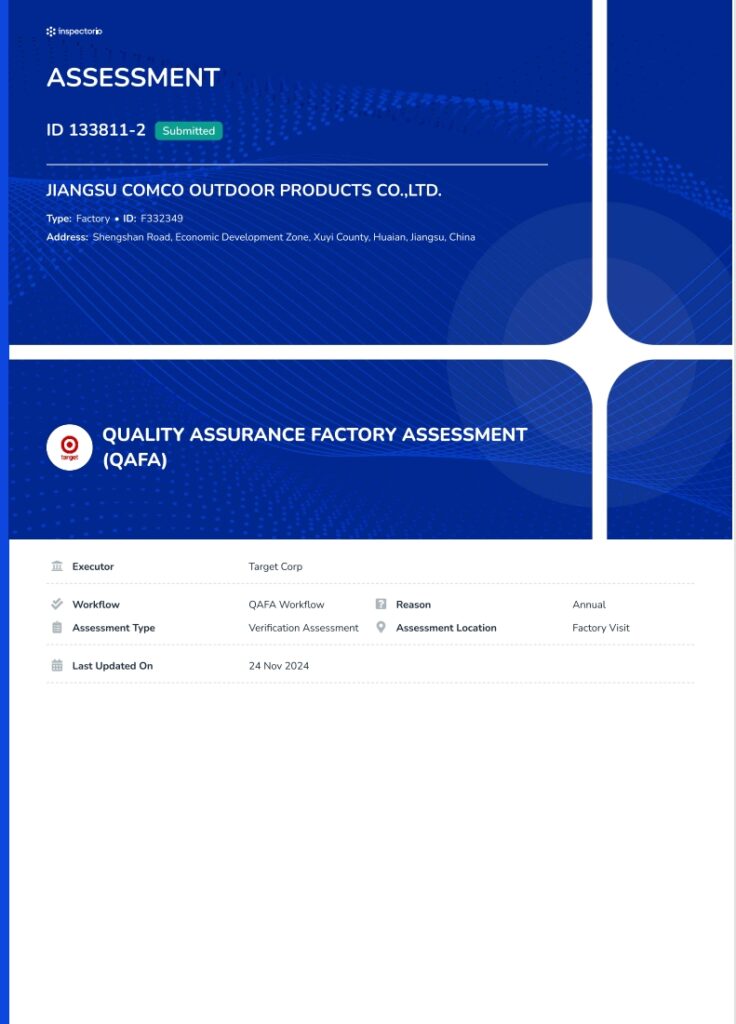 Comco -Target QAFA audit report 2024