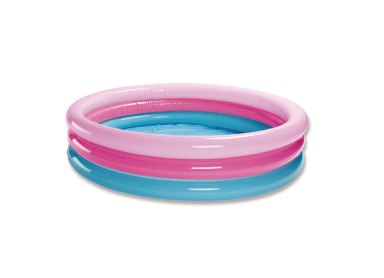 Round colorful inflatable pool