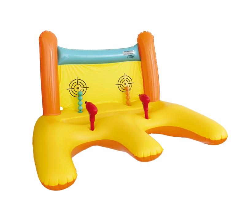 Inflatable water gun shoot pool toy