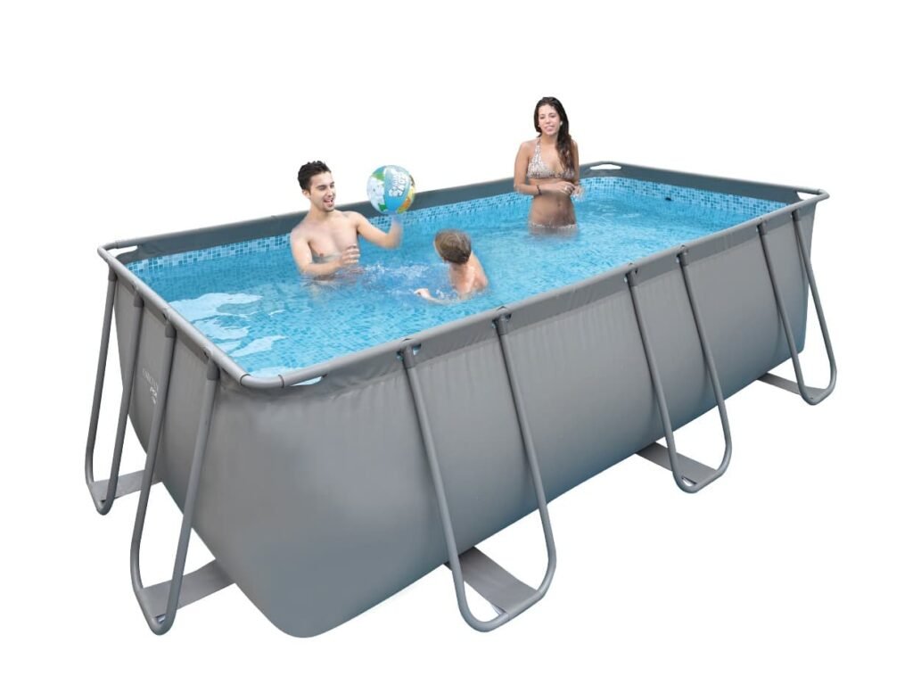 PRODUCT PHOTOGRAPH — Rectangular Above Ground Pool with Steel Supported