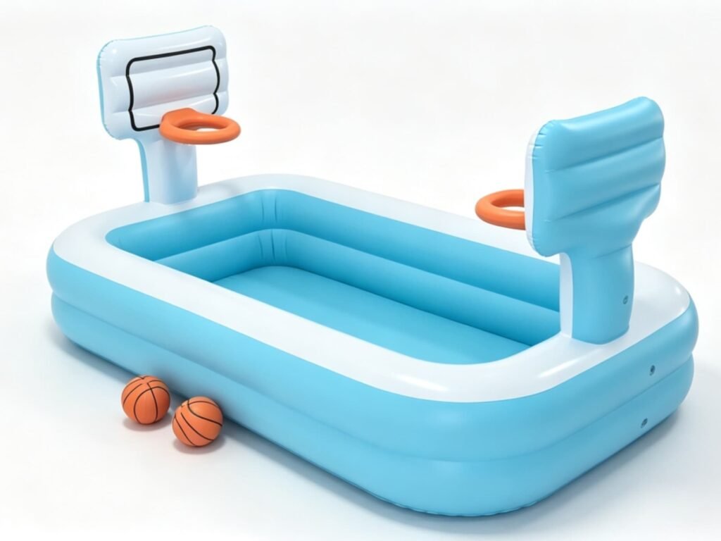 PRODUCT PHOTOGRAPH — Inflatable Basketball Pool Set