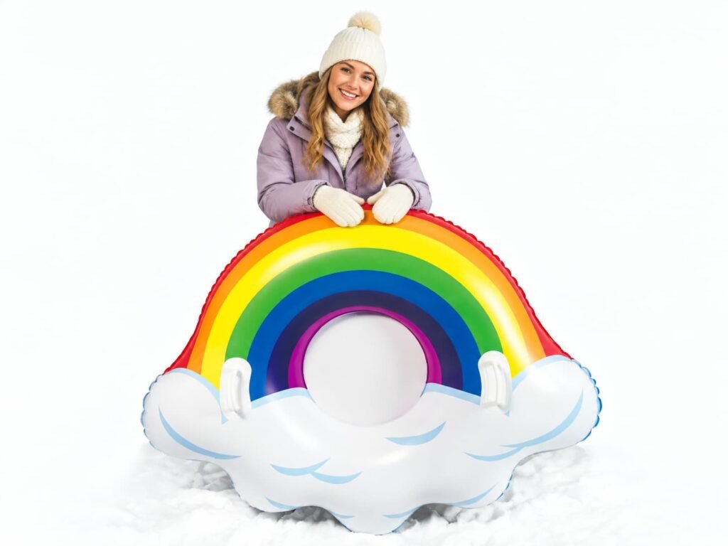 PRODUCT PHOTOGRAPH — Rainbow Snow Tube