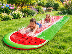 Inflatable water slide