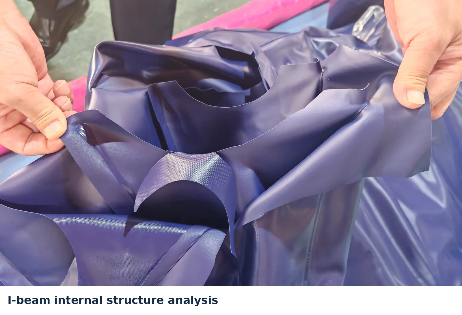 Internal I-beam structure analysis after destructive inspection