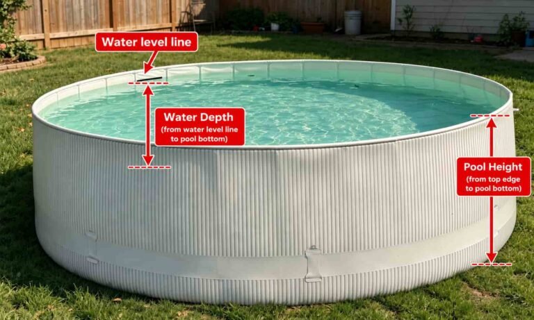 Pool Wall Height vs. Usable Water Depth: What Pool Buyers Need to Know