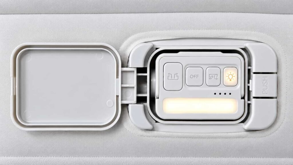 USB-C rechargeable built-in air mattress pump with a night light