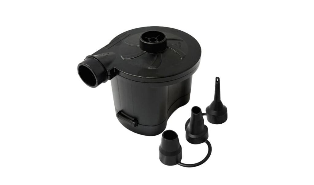 Battery-operated electric air pump powered by four D batteries