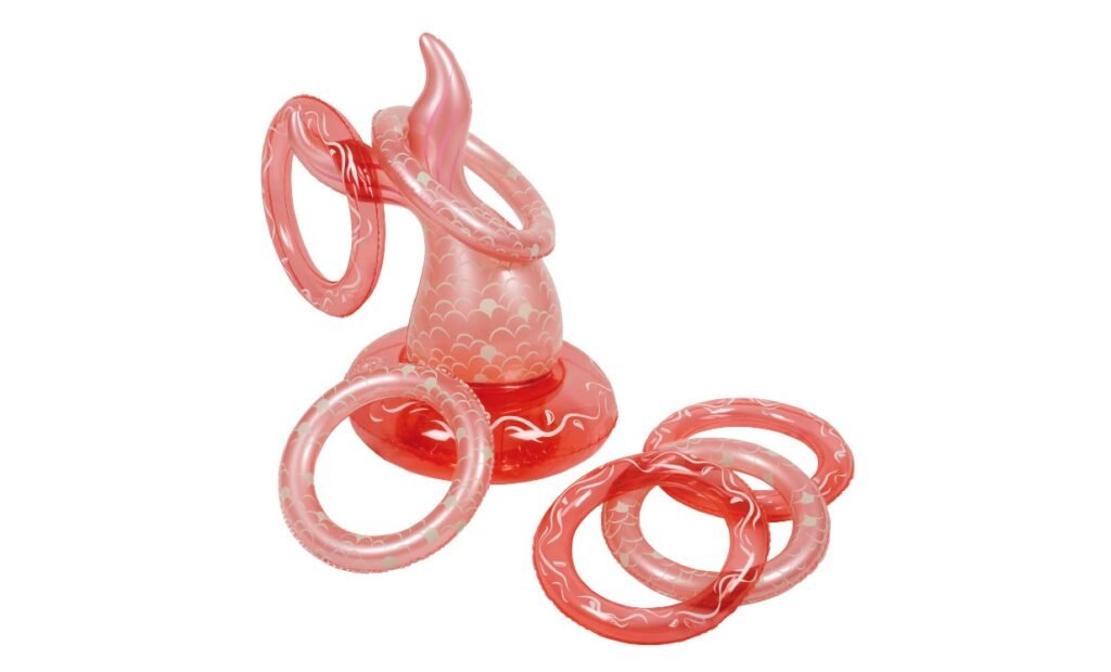 Fishtail-themed inflatable ring toss set, COMCO model CO-GS-50117