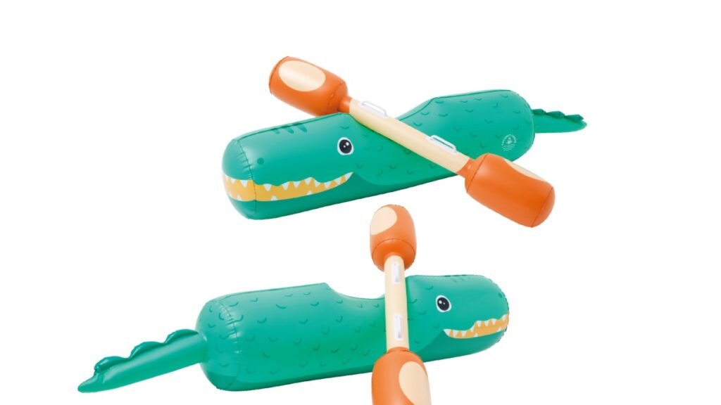 Crocodile-themed inflatable bumper game, COMCO model CO-GS-50121