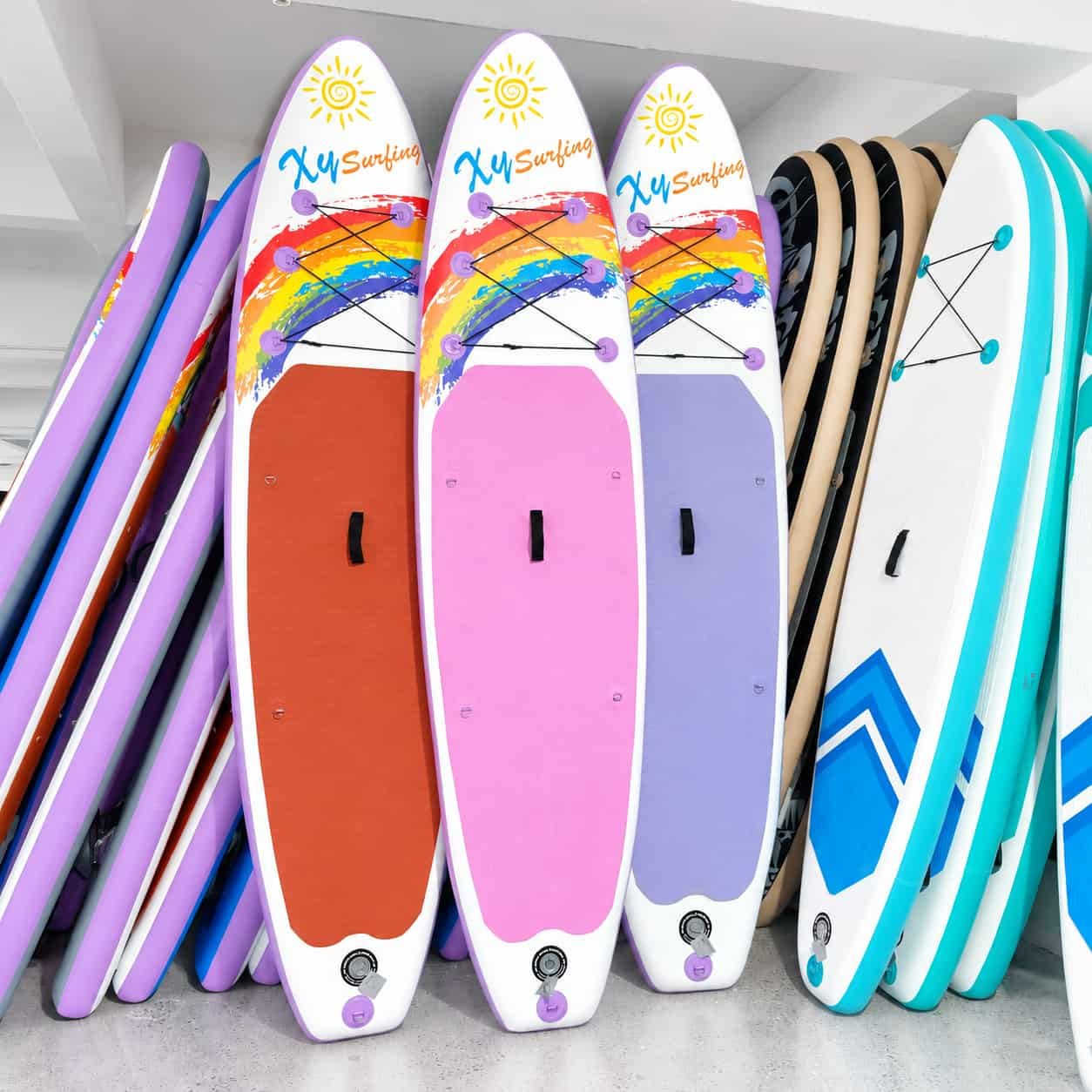 Custom inflatable SUP board designs prepared for an OEM paddle board programme