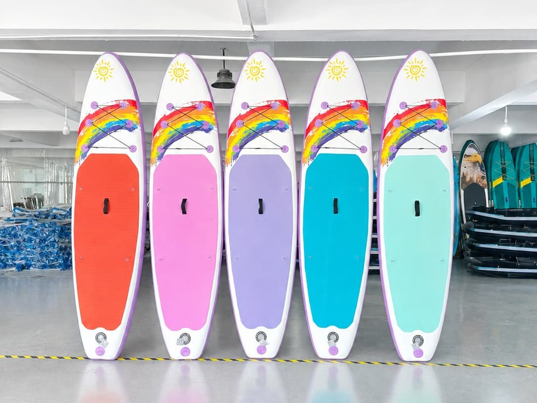EVA deck pad colour options for custom inflatable SUP board orders